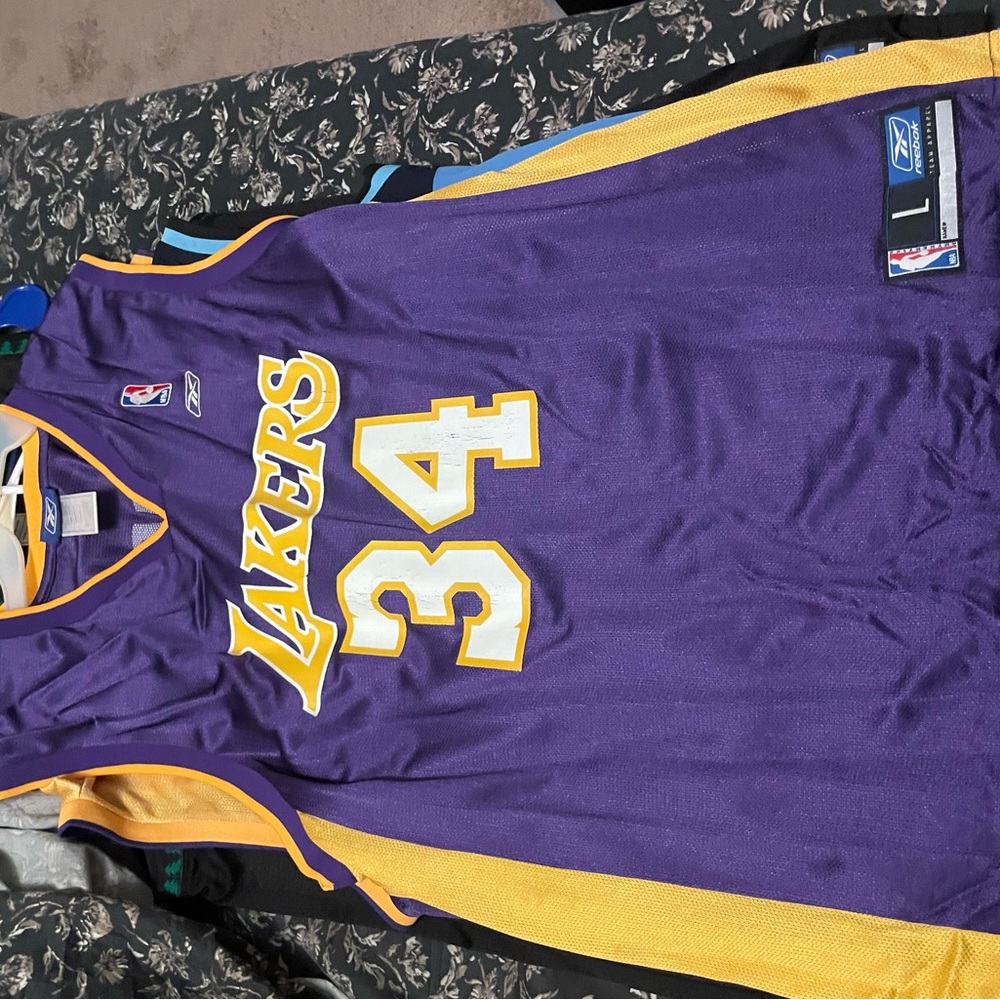 Reebok Lakers Jersey Purple and Yellow